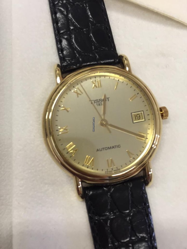 IMG_9081 Tissot Carson Mens watch Unisex Automatic Yellow gold T71.3.430.23 Replica 4