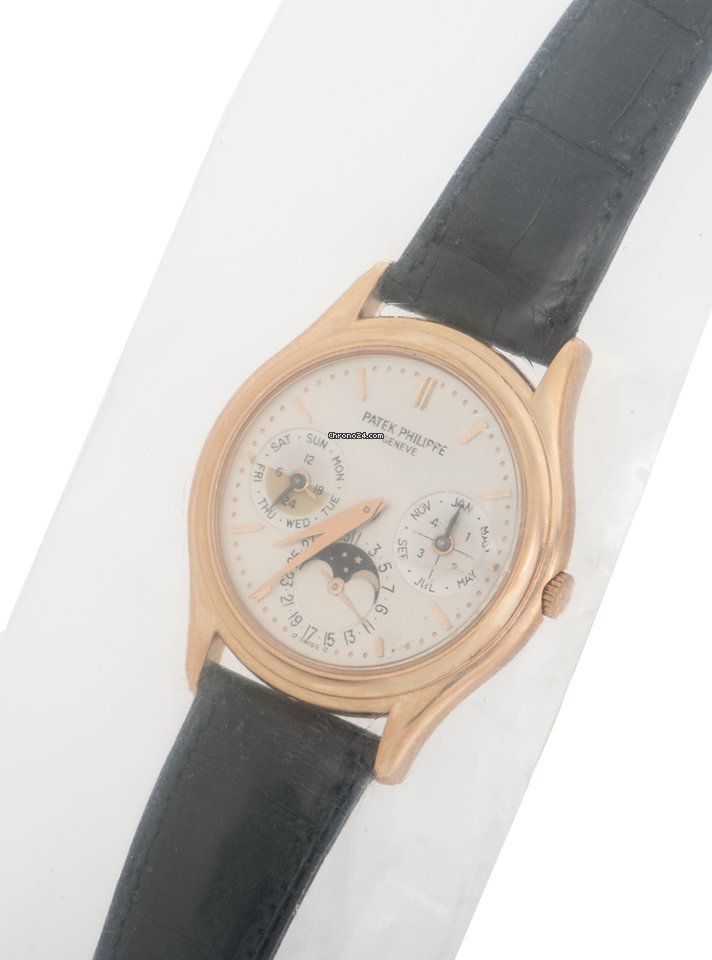 IMG_9081 Patek Philippe Perpetual Calendar Mens watch Unisex Automatic Rose gold 3940R-011 Replica 4