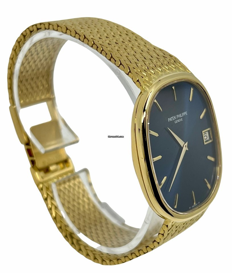 IMG_9081 Patek Philippe Golden Ellipse Mens watch Unisex Automatic Yellow gold 3605 Replica 4