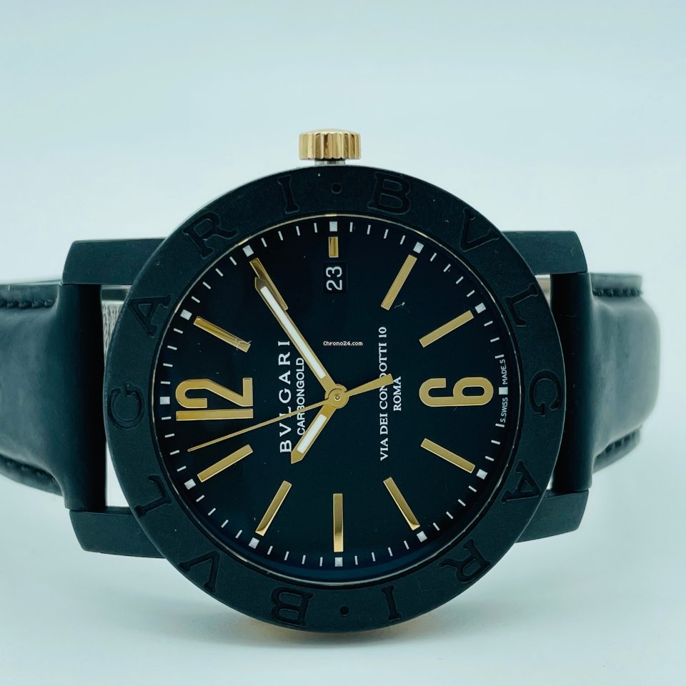 IMG_9081 Bulgari Bulgari Mens watch Unisex Automatic Carbon BBP40BCGLD Replica 4