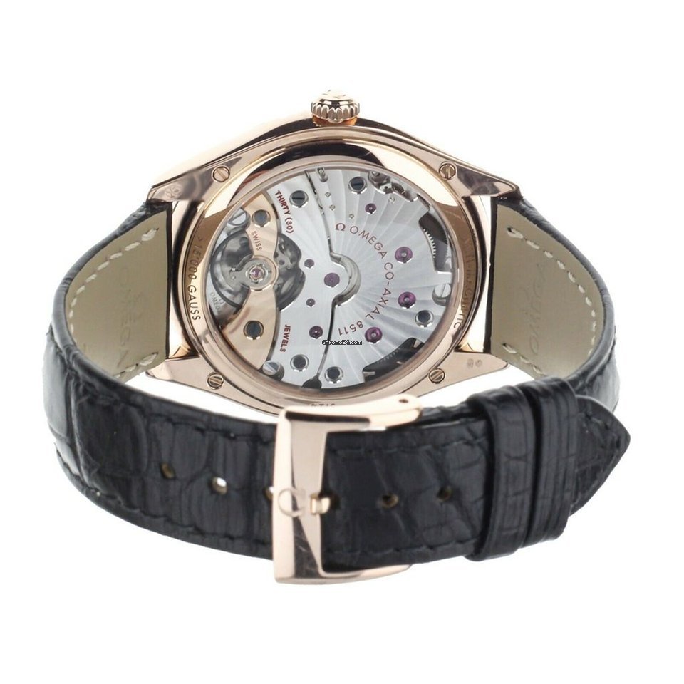IMG_9081 Omega De Ville Tresor Mens watch Unisex Manual winding Rose gold 43253402102002 Replica 4