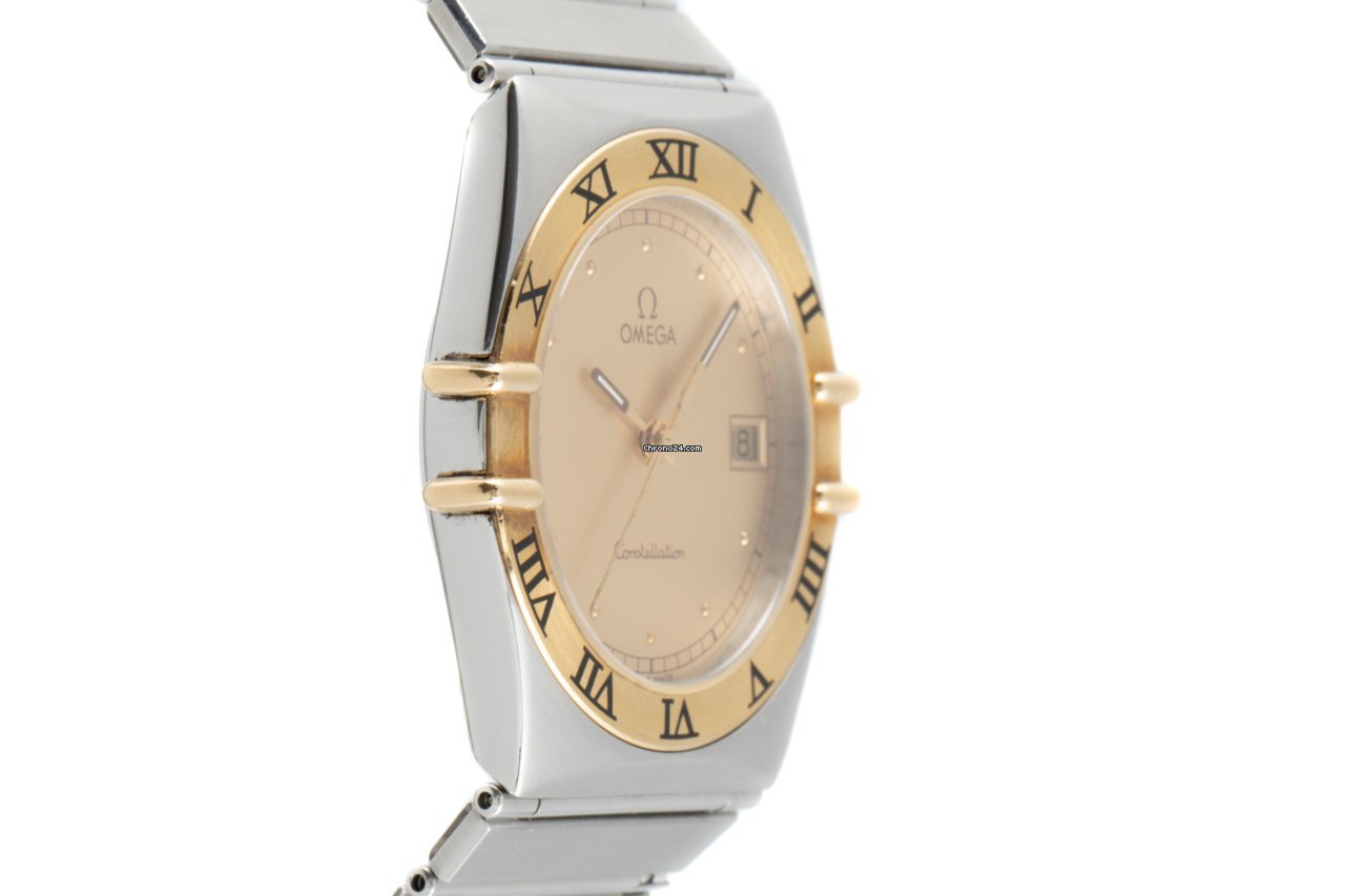 Omega Constellation Day-Date Mens watch Unisex Quartz Gold Steel 396.1070 Replica 4