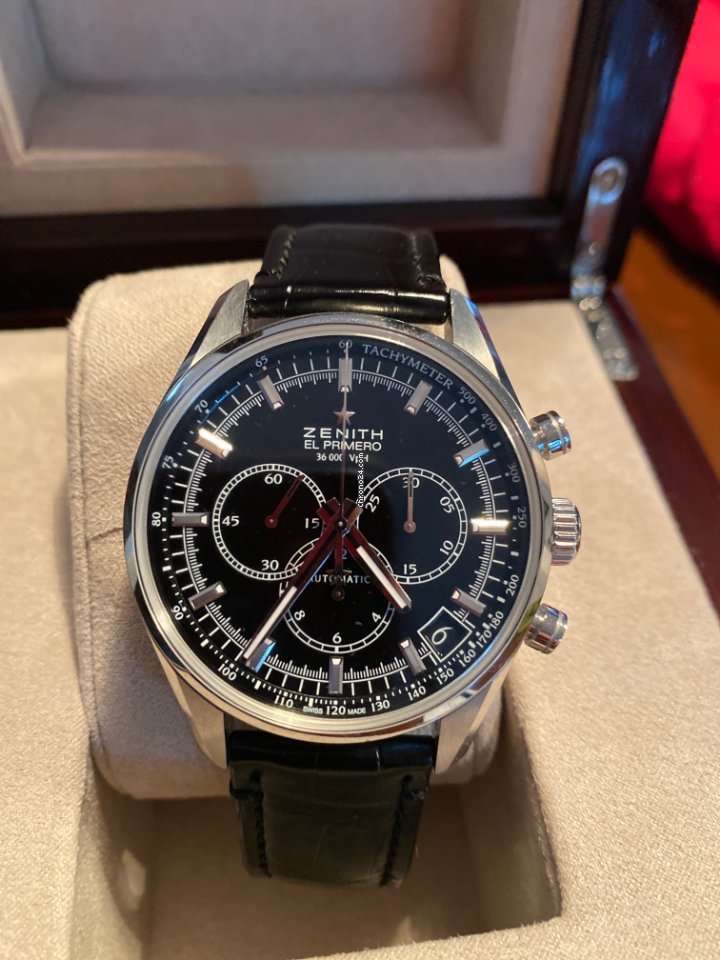 Zenith El Primero 36000 VpH Mens watch Unisex Automatic Steel 03.2080.400 21.C496 Replica 4