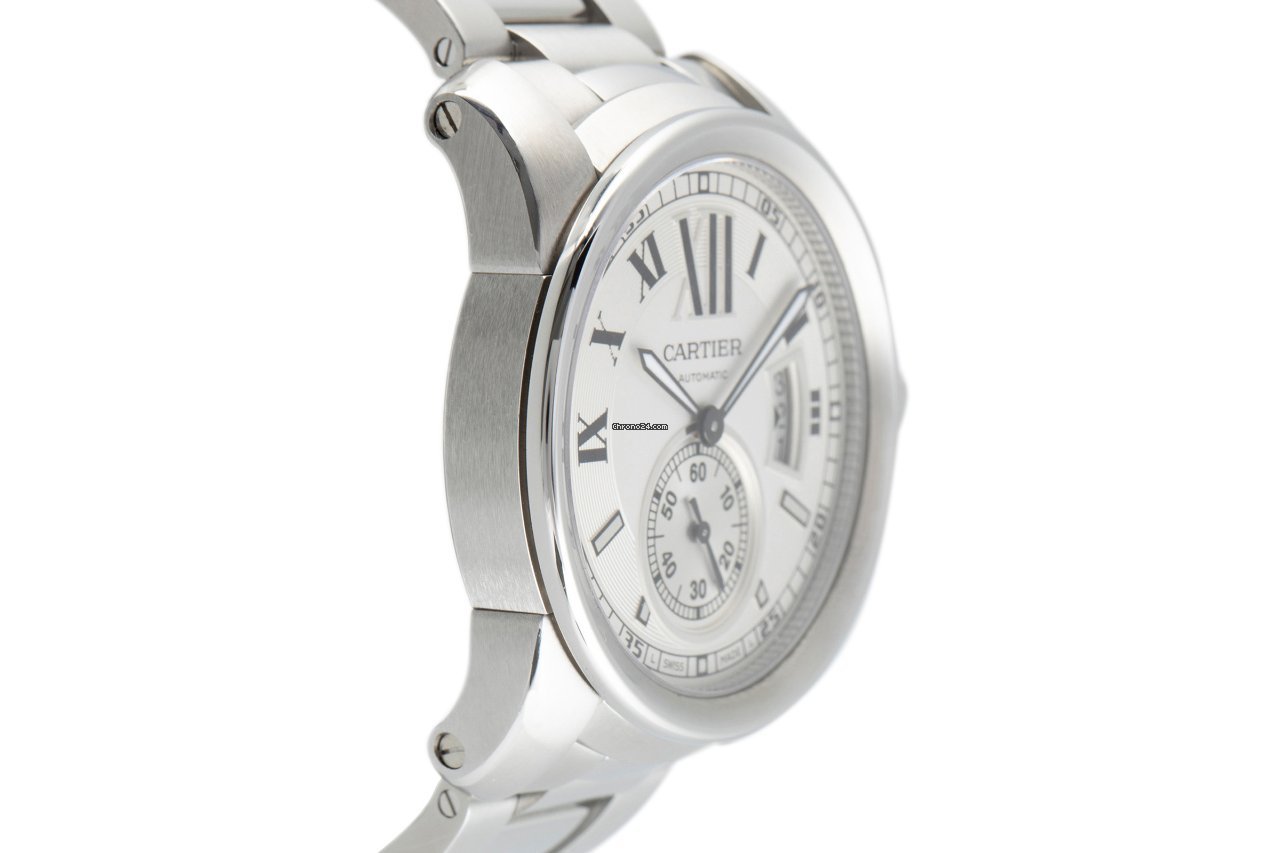 IMG_9081 Cartier Calibre de Cartier Mens watch Unisex Automatic Steel 3389 Replica 4