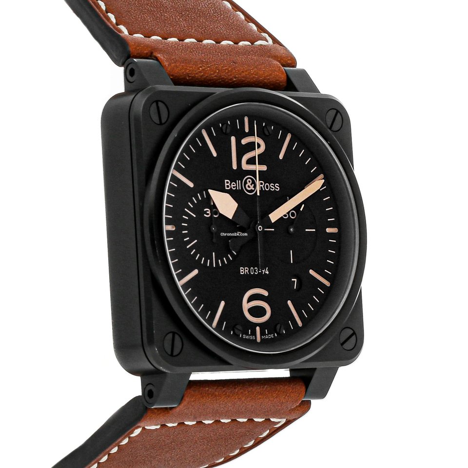 Bell & Ross BR 03-94 Chronographe Mens watch Unisex Automatic BR03-94-HERITAGE Replica 4