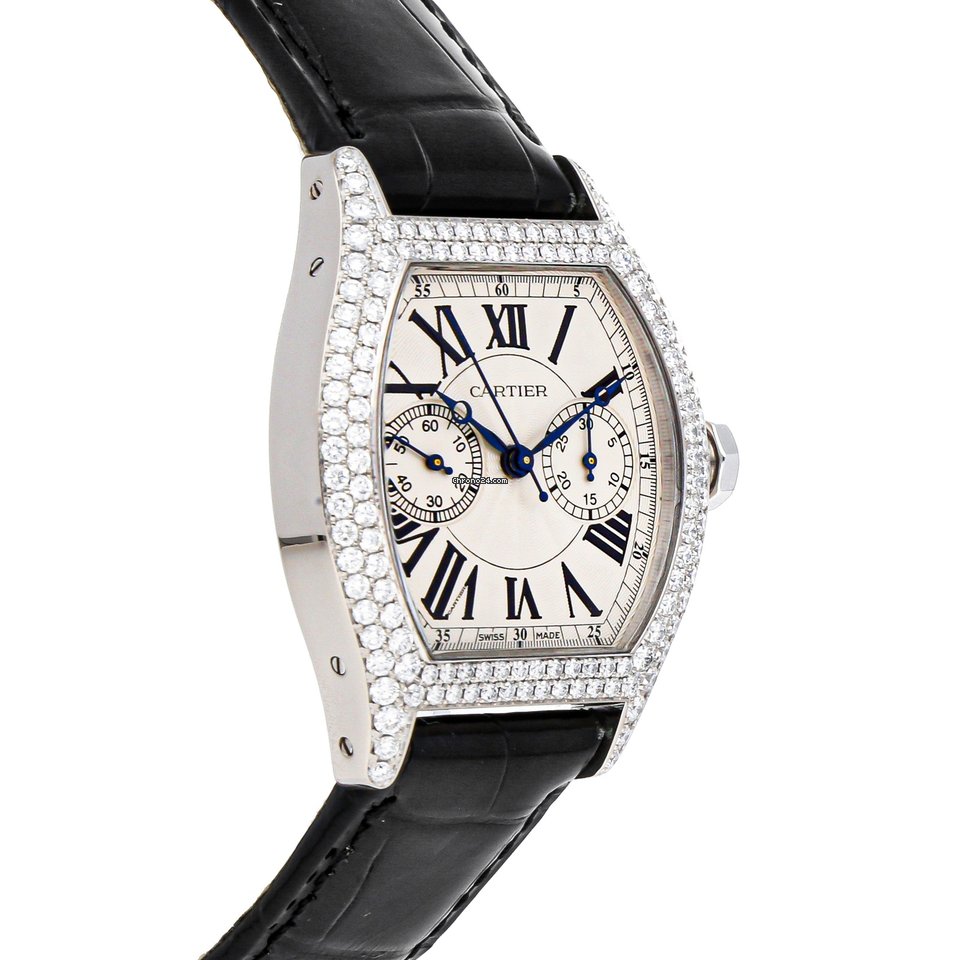 IMG_9081 Cartier Tortue Womens watch Manual winding White gold WA506351 Replica 4