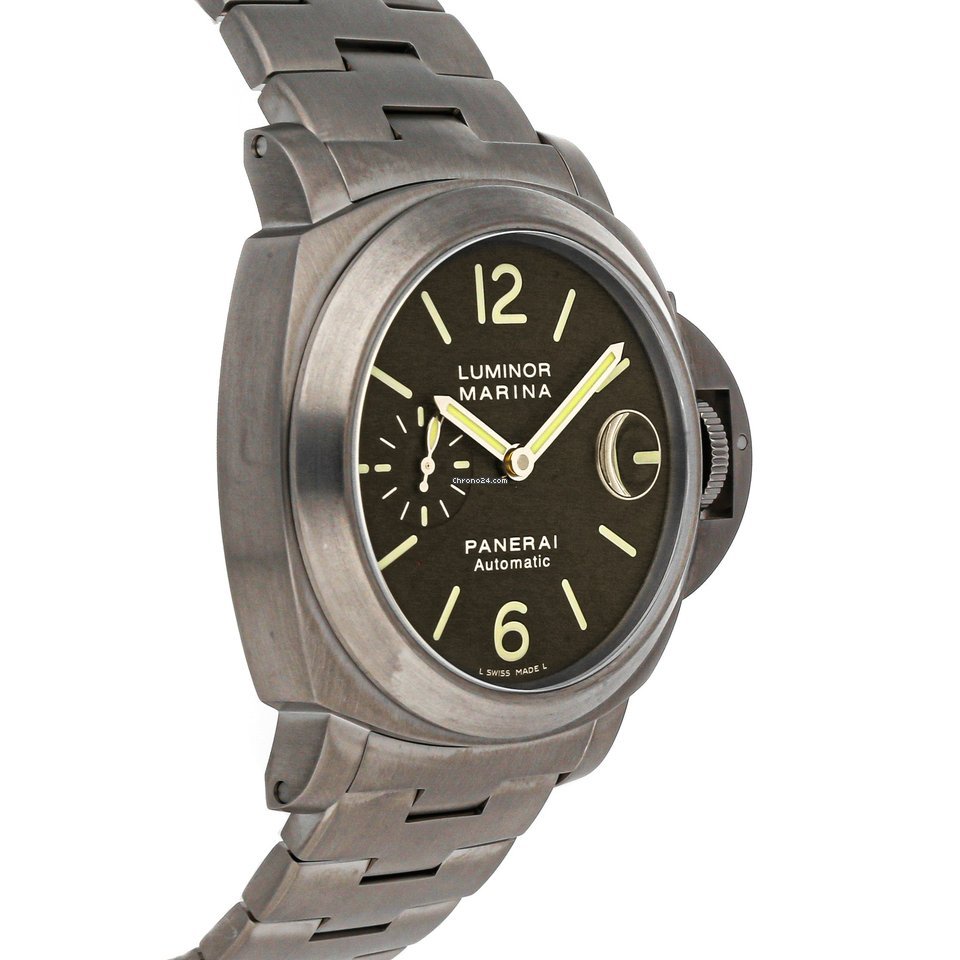 IMG_9081 Panerai Luminor Marina Automatic Mens watch Unisex Automatic Titanium PAM00296 Replica 4