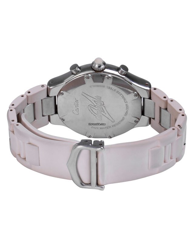 IMG_9081 Cartier 21 Chronoscaph Mens watch Unisex Quartz Steel W10184U2 2424 Replica 4