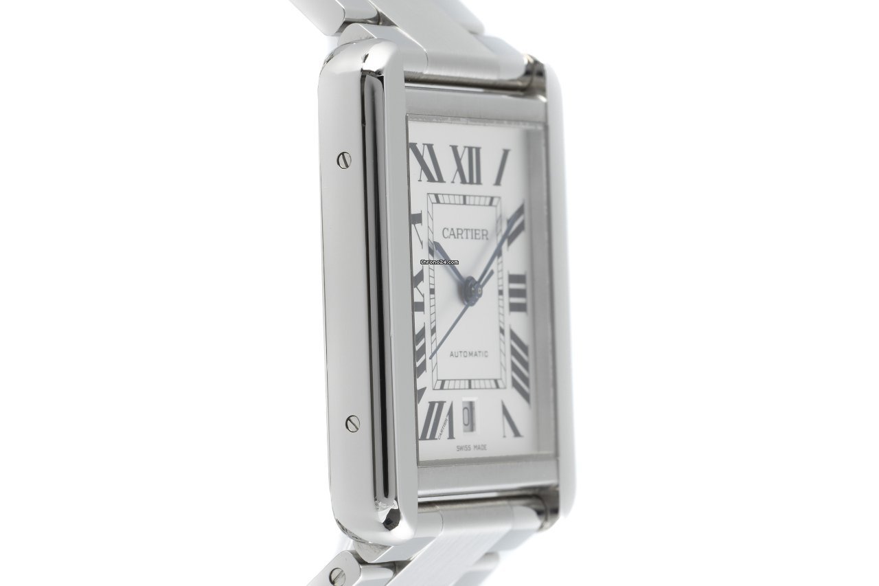Cartier Tank Solo Mens watch Unisex Automatic Steel W5200028 Replica 4