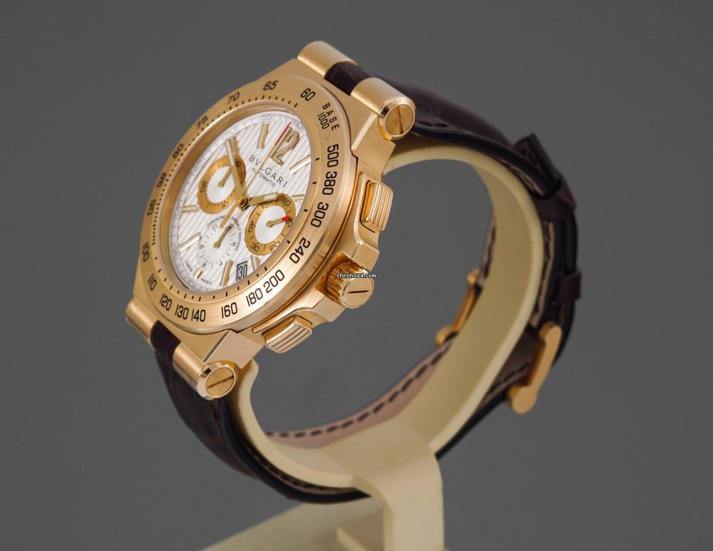 IMG_9081 Bulgari Diagono Mens watch Unisex Automatic Yellow gold DP42GCH Replica 4