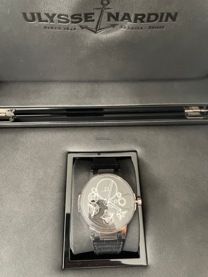 Ulysse Nardin Executive Mens watch Unisex Manual winding White gold 1760-176 Replica 4