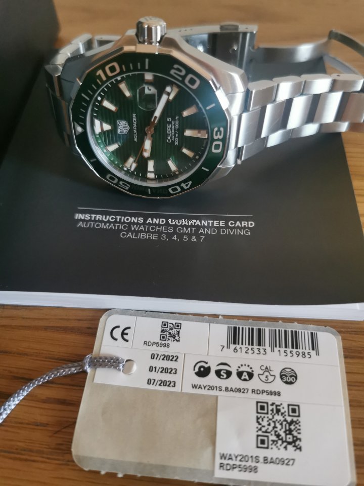 IMG_9081 TAG Heuer Aquaracer 300M Mens watch Unisex Automatic Steel WAY201S.BA0927 Replica 4