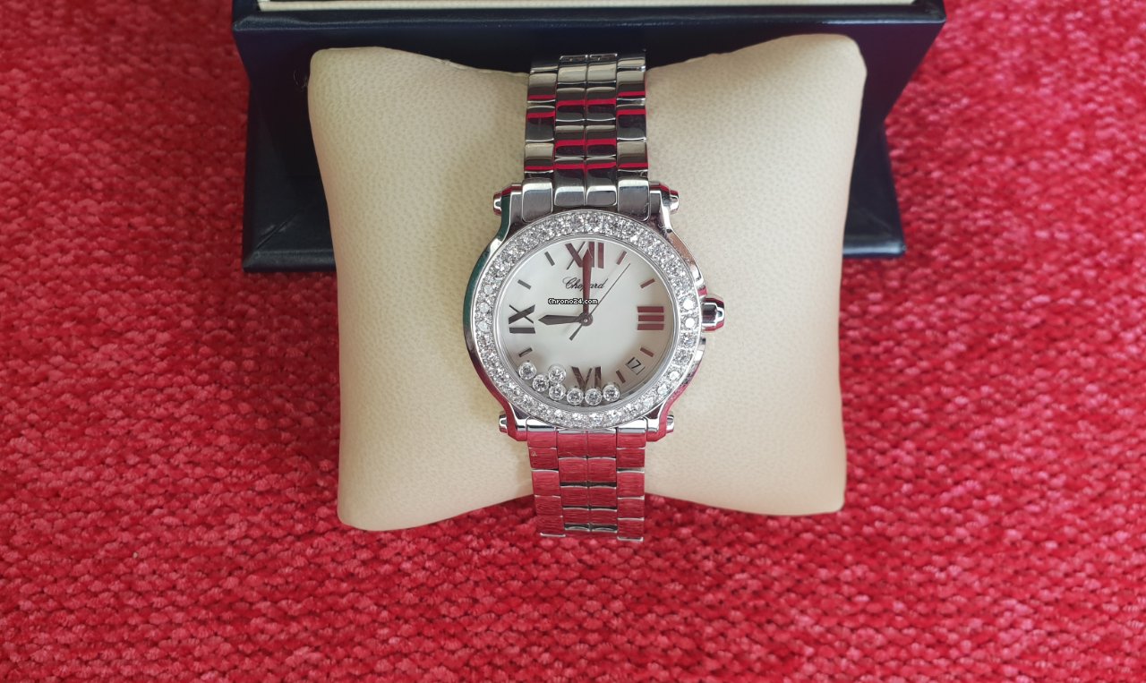 IMG_9081 Chopard Happy Sport Womens watch Quartz Gold Steel 278478-2002 Replica 4