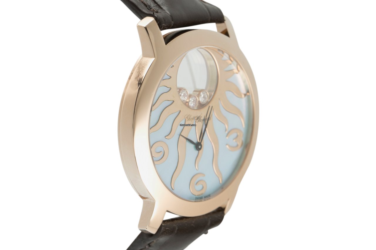 IMG_9081 Chopard Happy Diamonds Womens watch Quartz Red gold 20 7469 Replica 4