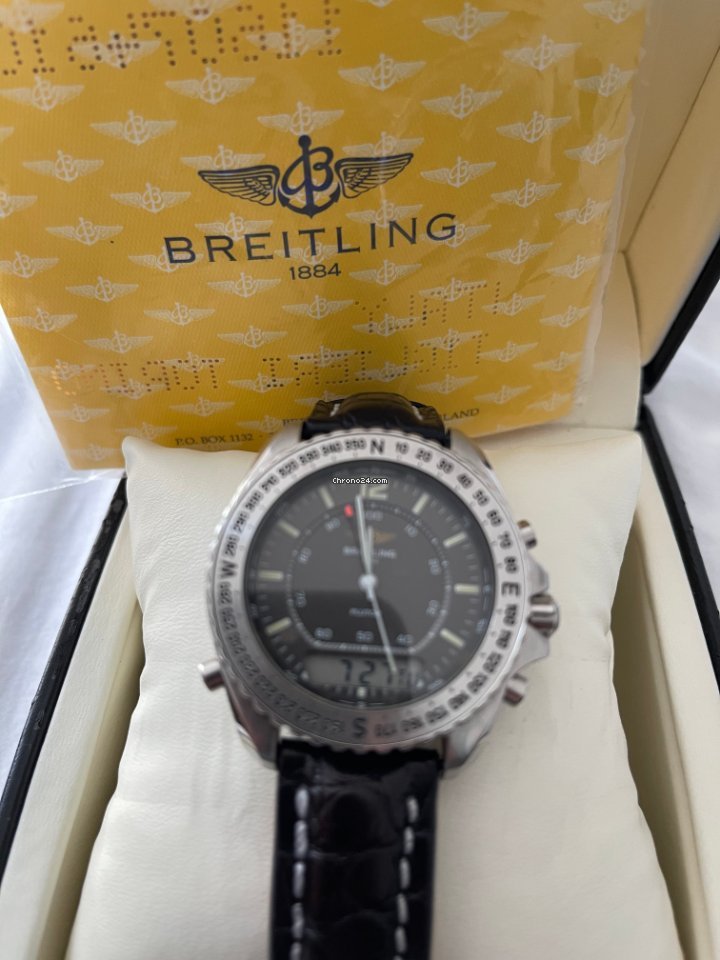 IMG_9081 Breitling Pluton Mens watch Unisex Quartz Steel A51038 Replica 4