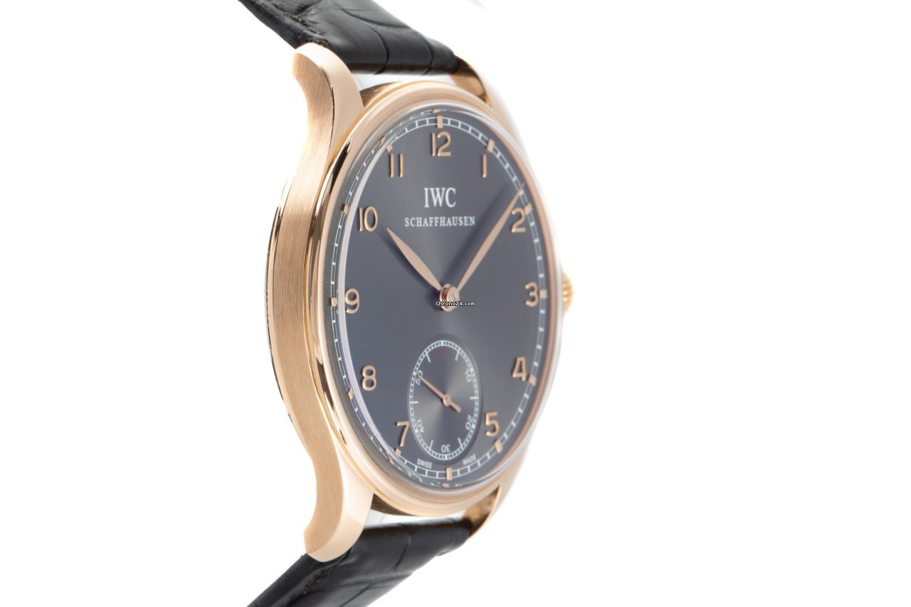 IMG_9081 IWC Portuguese Hand-Wound Mens watch Unisex Manual winding Red gold IW545406 Replica 4