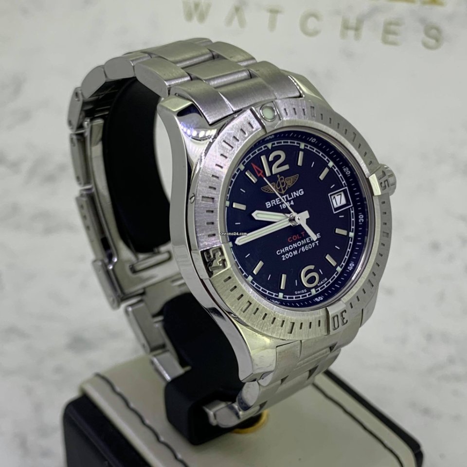 IMG_9081 Breitling Colt Lady Womens watch Quartz Steel A7738811 BD46 Replica 4