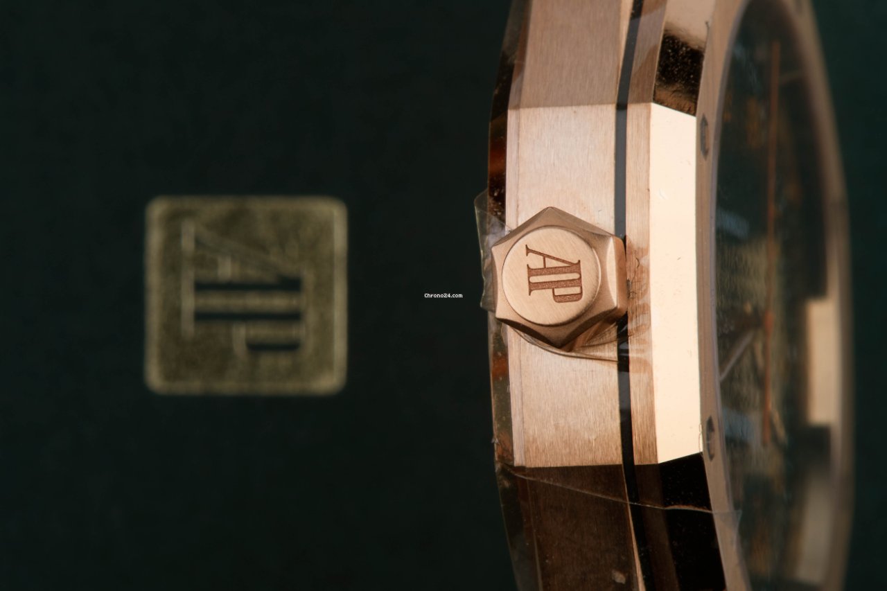 IMG_9081 Audemars Piguet Royal Oak Mens watch Unisex Automatic Rose gold 15409OR.OO.1220.OR.01 Replica 4