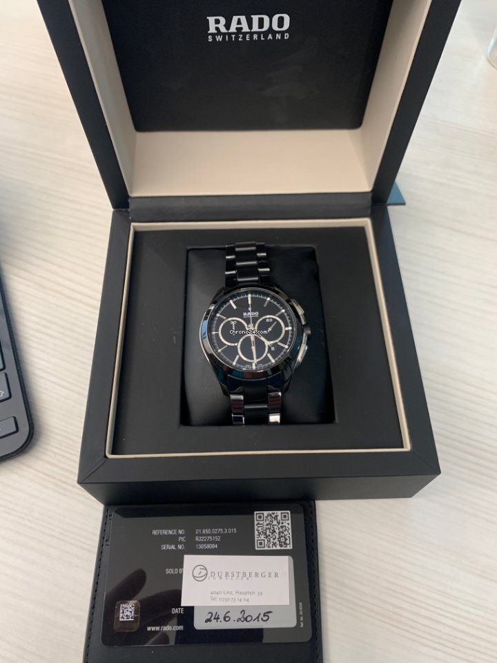Rado HyperChrome Chronograph Ceramic 01.650.0275.3.015 Replica 4
