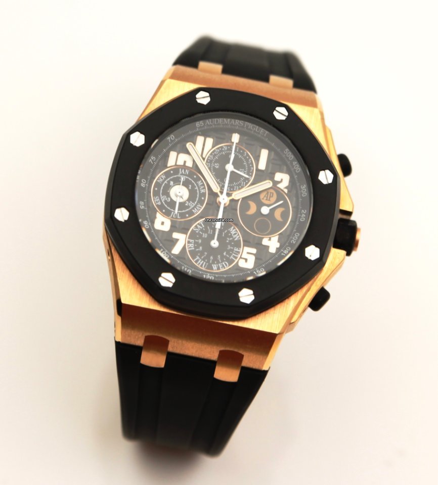 IMG_9081 Audemars Piguet Royal Oak Offshore Mens watch Unisex Automatic Rose gold 26262OK.00.D002CA.01 Replica 4