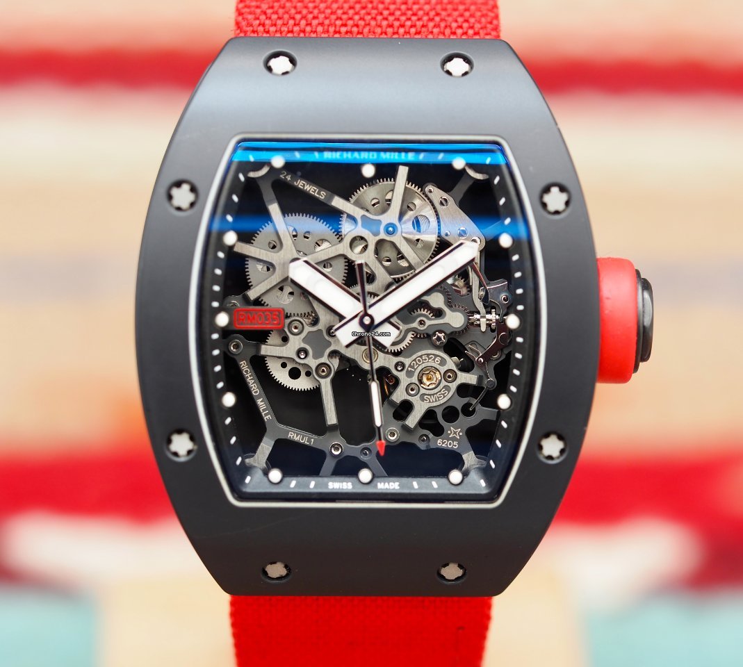 IMG_9081 Richard Mille RM 035 Mens watch Unisex Automatic Aluminum RM035 AL ALMG Replica 4