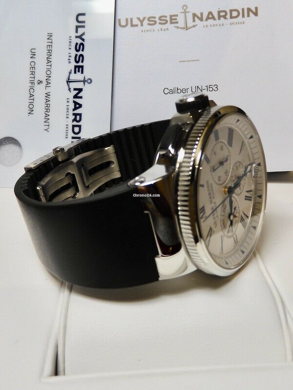 IMG_9081 Ulysse Nardin Marine Chronograph Automatic Steel 1533-150 40 Replica 4