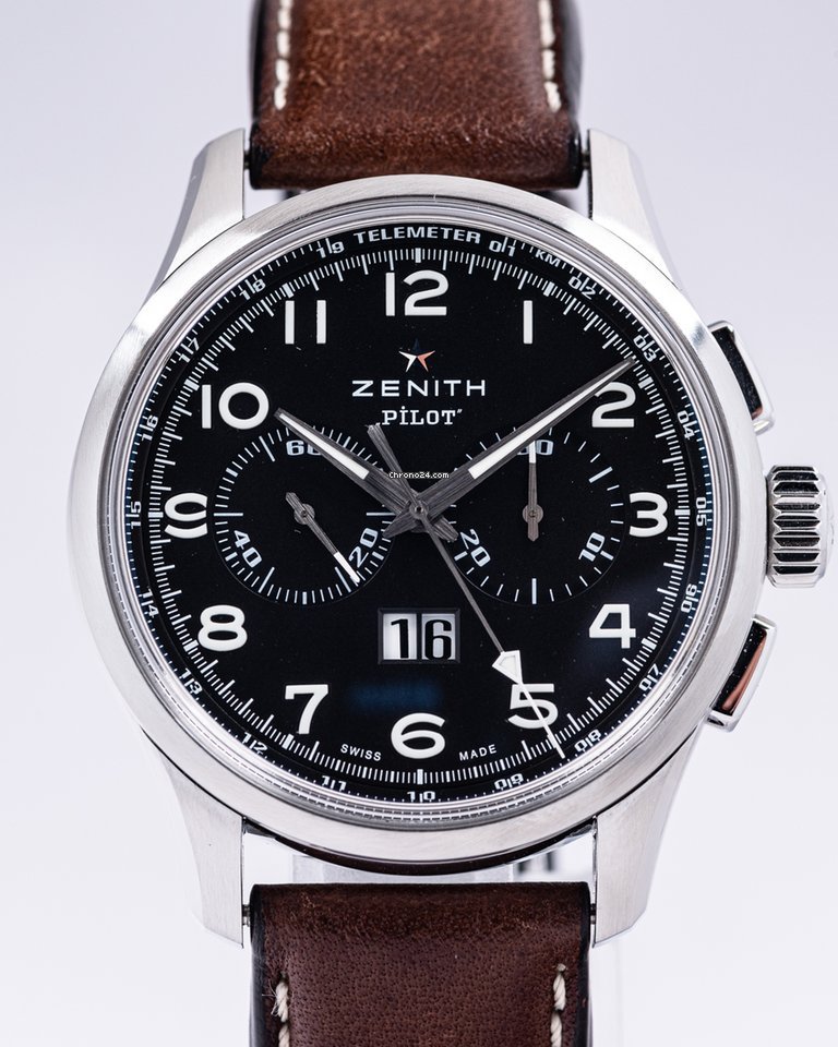 IMG_9081 Zenith El Primero Big Date Special Mens watch Unisex Automatic Steel 03.2410.4010 21.C722 Replica 4