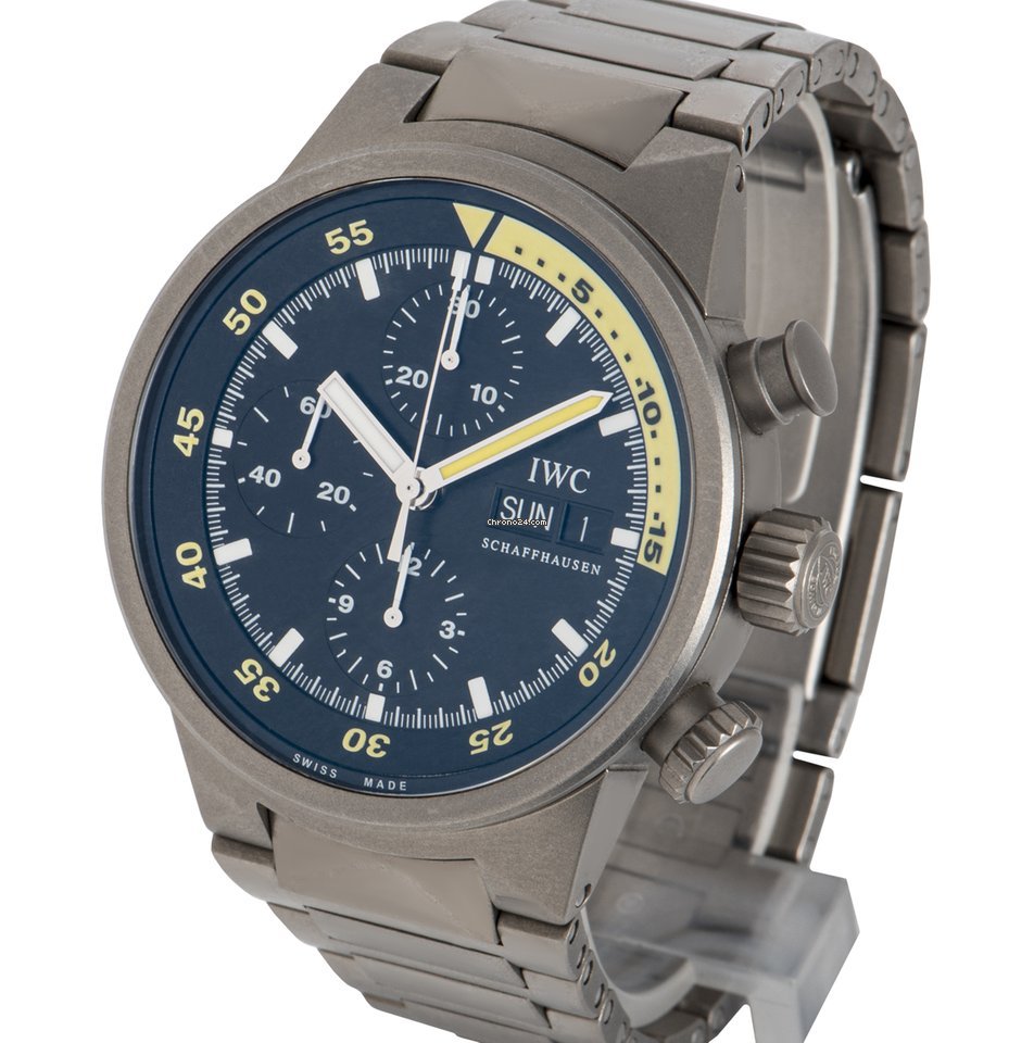 IWC Aquatimer Chronograph Mens watch Unisex Automatic Titanium IW371903 Replica 4