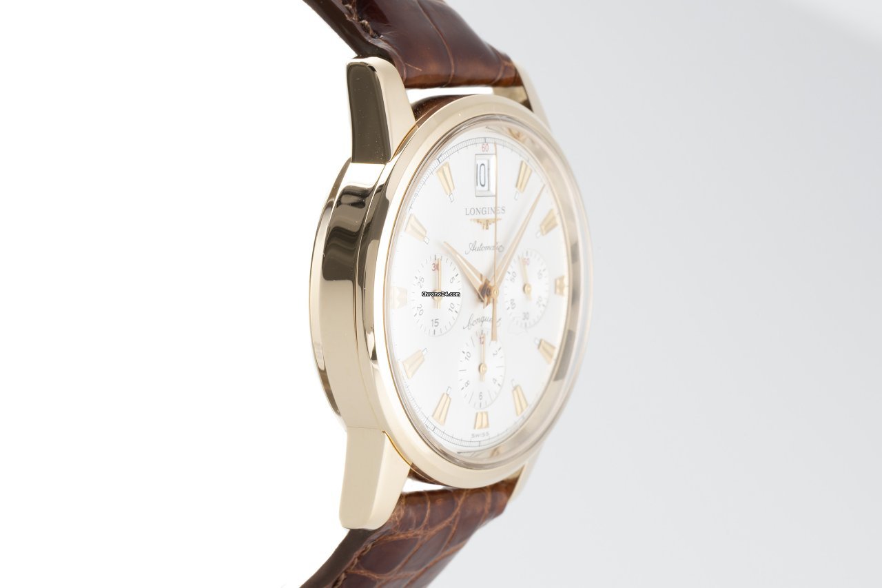 Longines Conquest Heritage Mens watch Unisex Automatic Red gold L1.641.8 Replica 4
