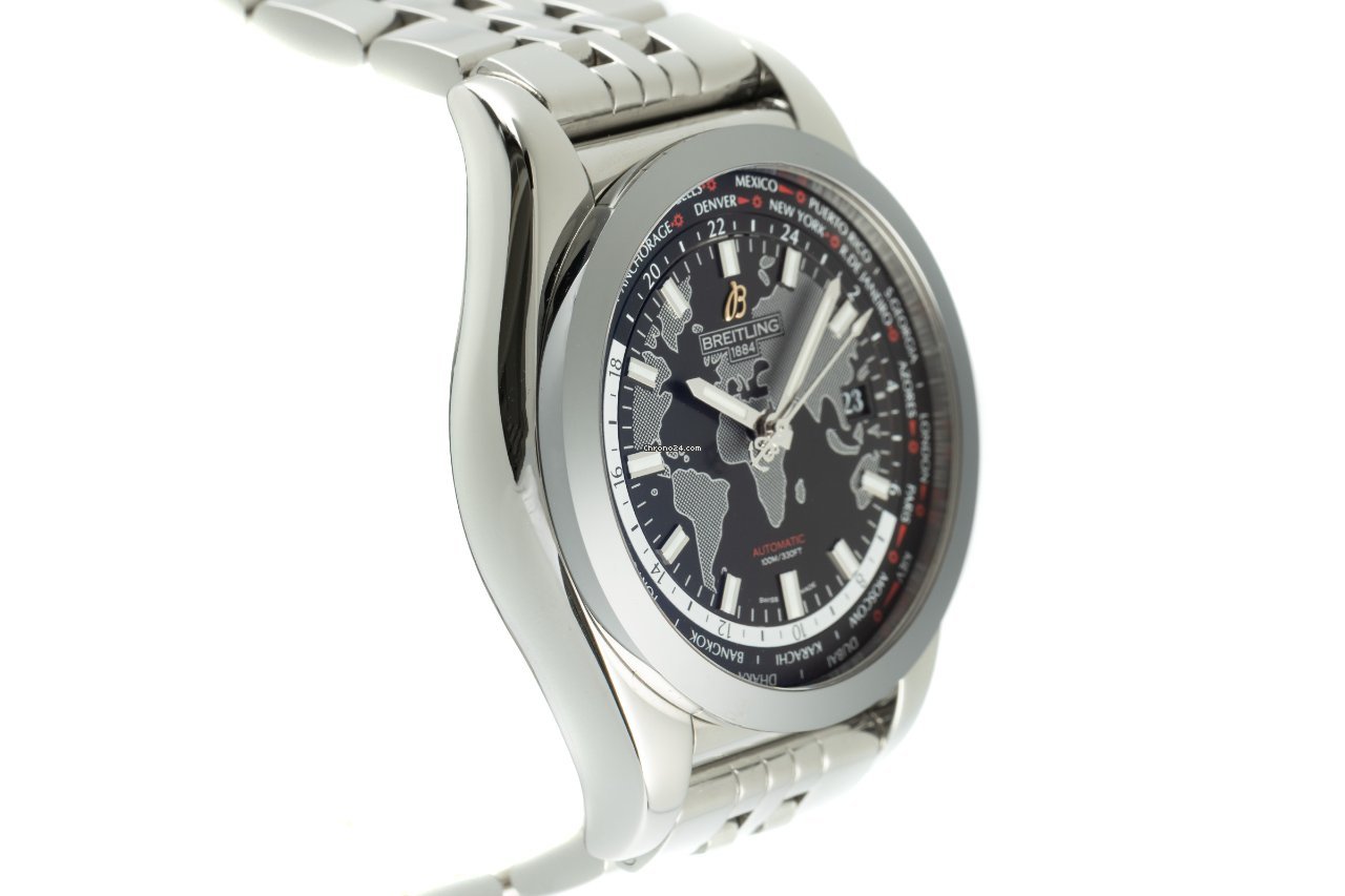 IMG_9081 Breitling Galactic Unitime Mens watch Unisex Automatic Steel WB3510 Replica 4