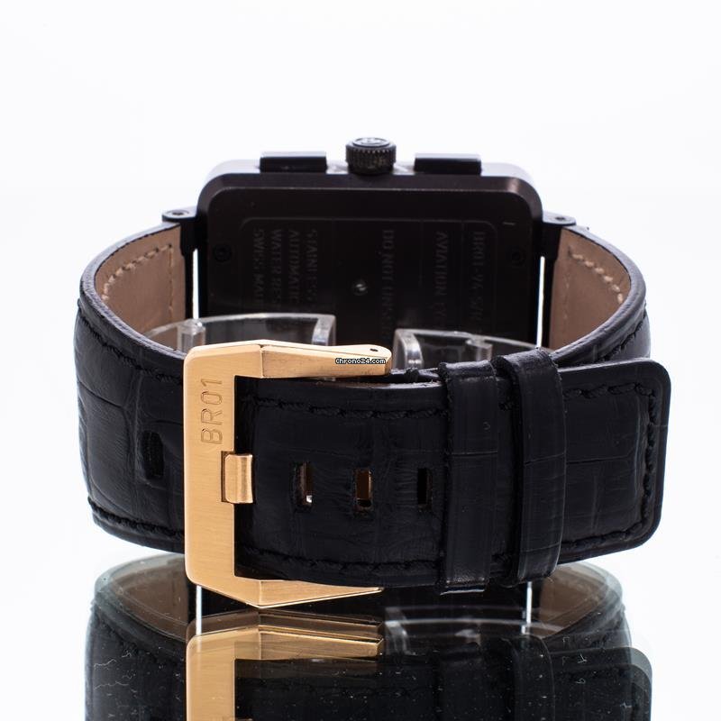 IMG_9081 Bell & Ross BR 01-94 Chronographe Mens watch Unisex Automatic Gold Steel Br01 94 Replica 4