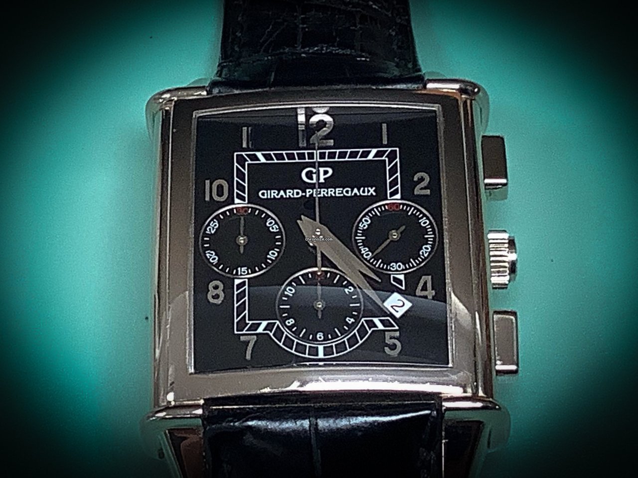 IMG_9081 Girard Perregaux Vintage 1945 Mens watch Unisex Automatic White gold 25840-11-611-FK6A Replica 4