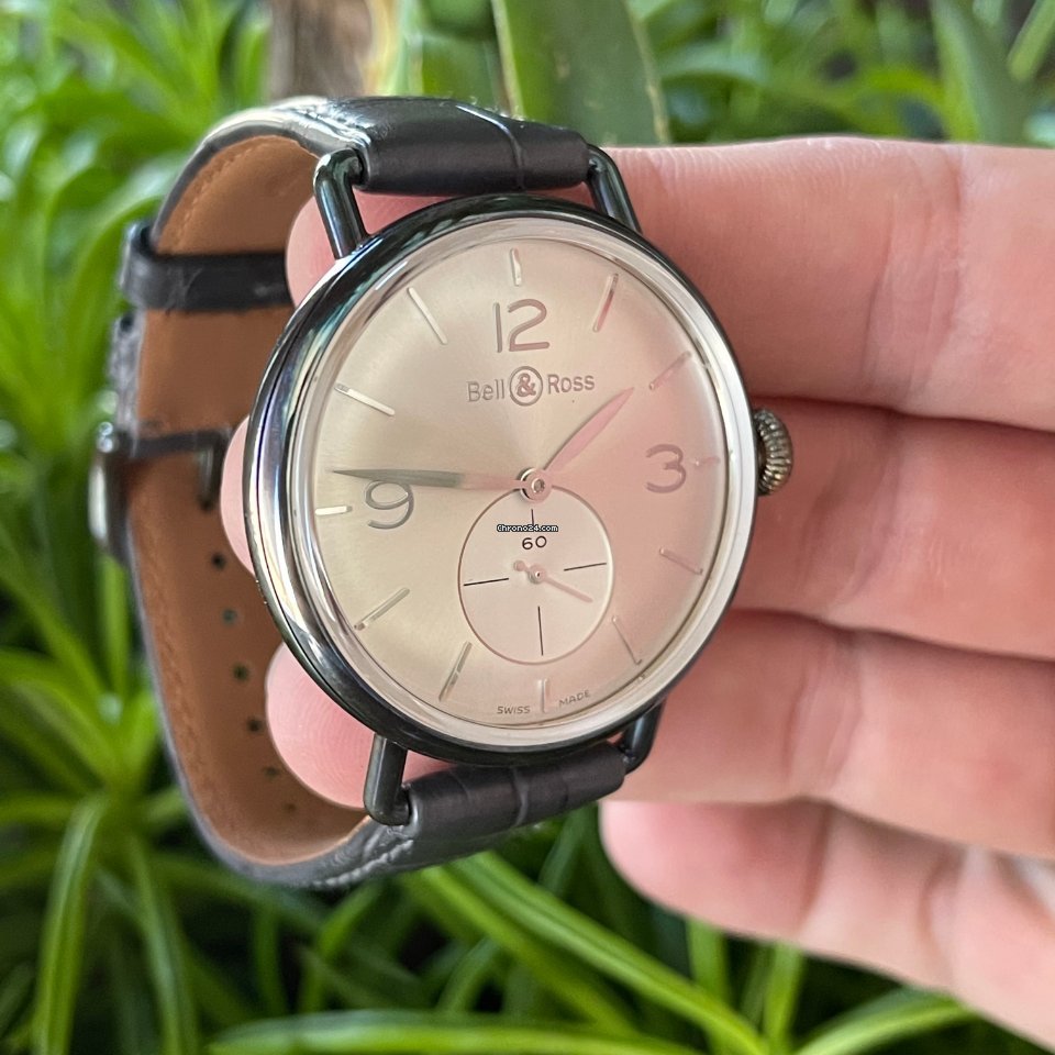 IMG_9081 Bell & Ross Vintage Mens watch Unisex Manual winding Silver BRWW1-70-AG Replica 4