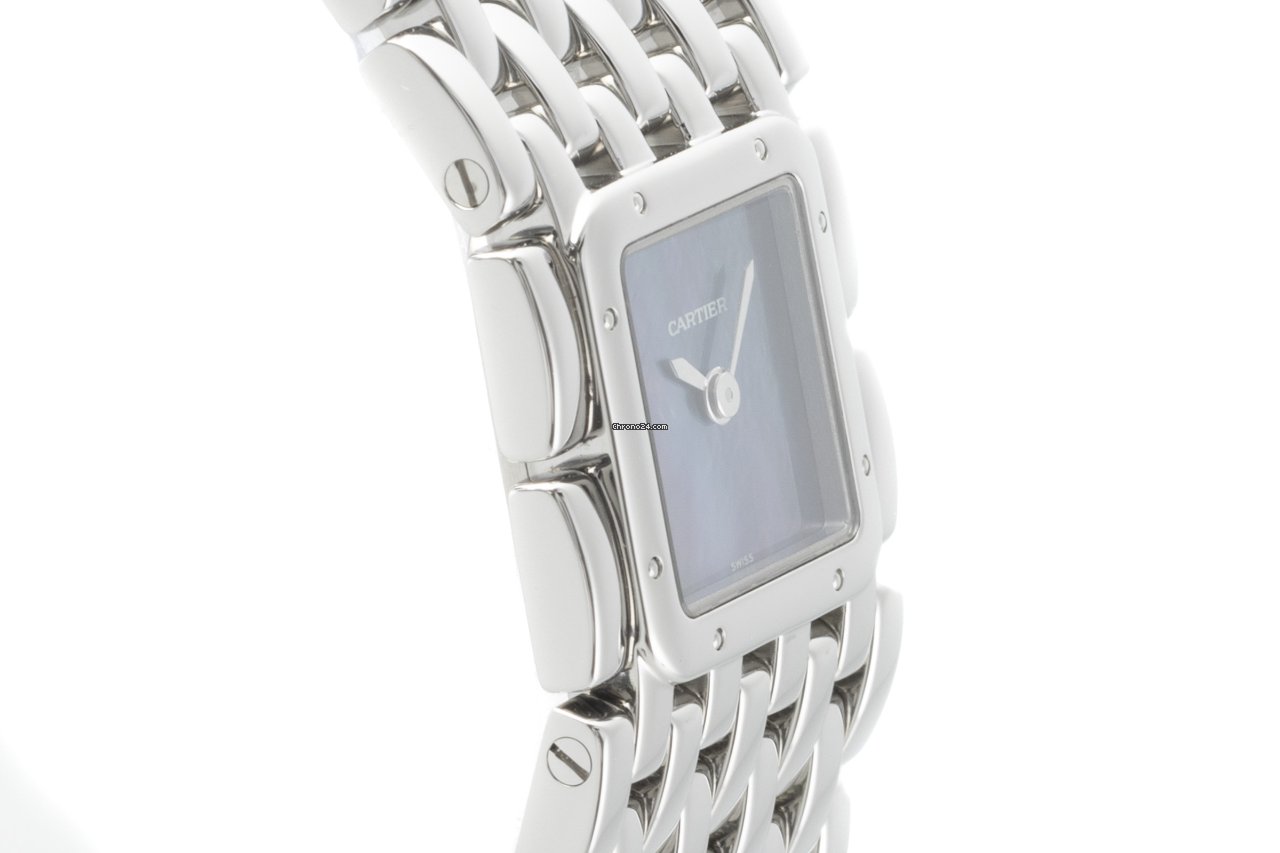 IMG_9081 Cartier Panthere Womens watch Quartz Steel 2420 Replica 4