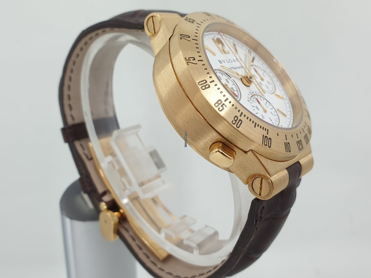 Bulgari Diagono Mens watch Unisex Automatic Yellow gold CH 40 G TA RA Replica 4