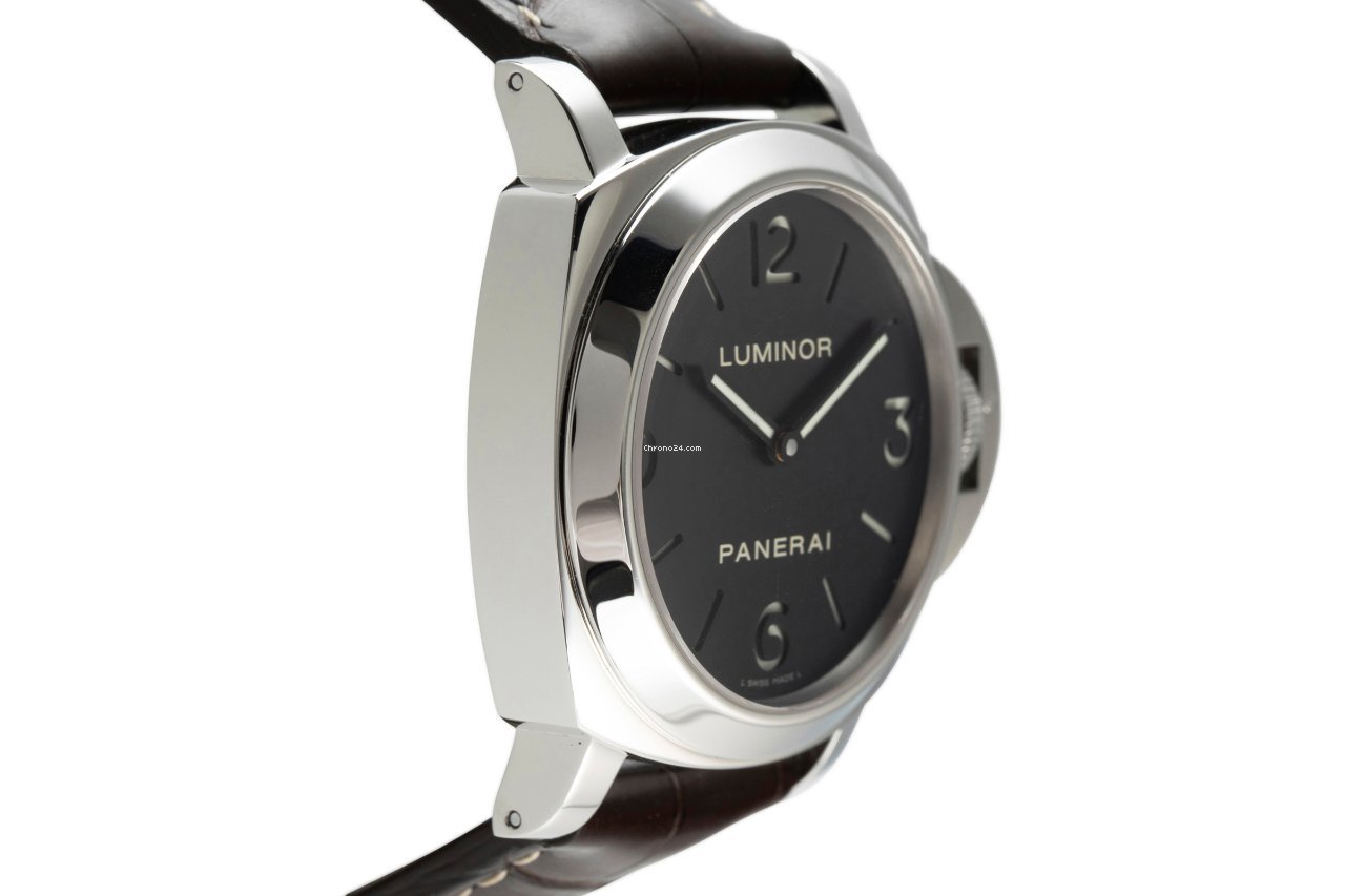 IMG_9081 Panerai Luminor Base Mens watch Unisex Manual winding Steel PAM112 Replica 4