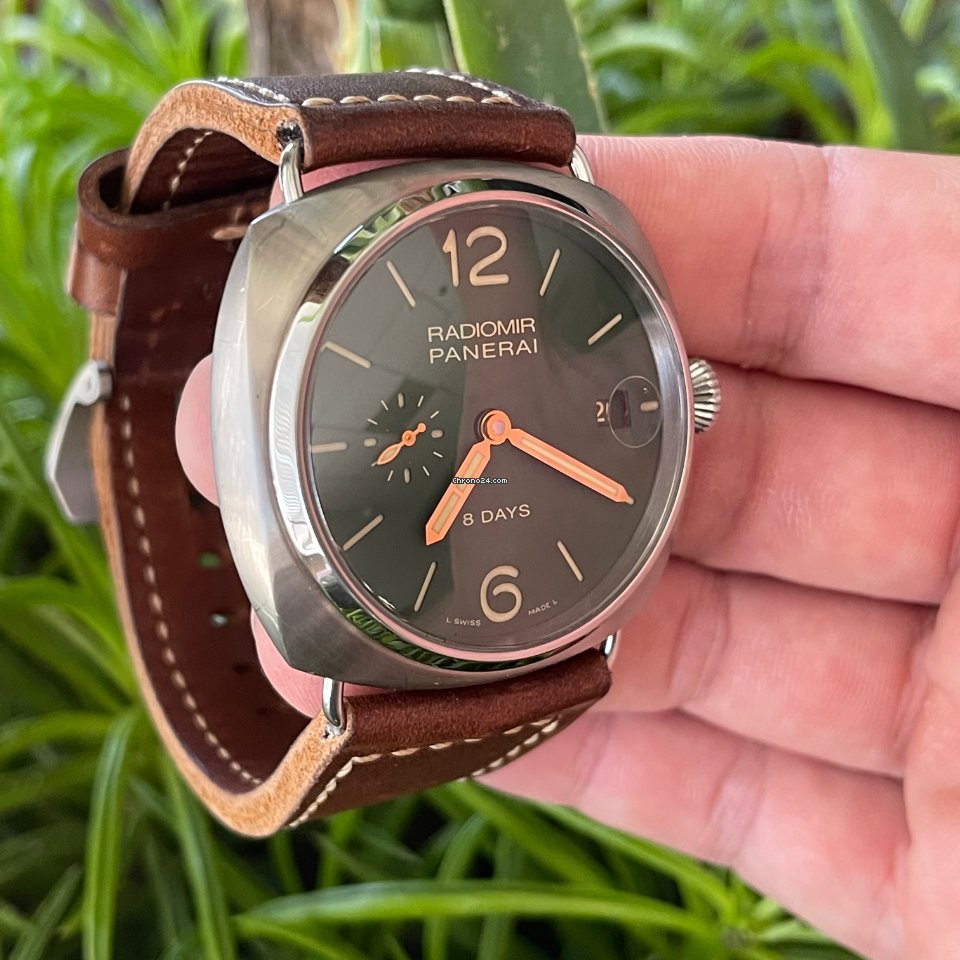 Panerai Radiomir 8 Days Mens watch Unisex Manual winding Titanium PAM 00735 Replica 4
