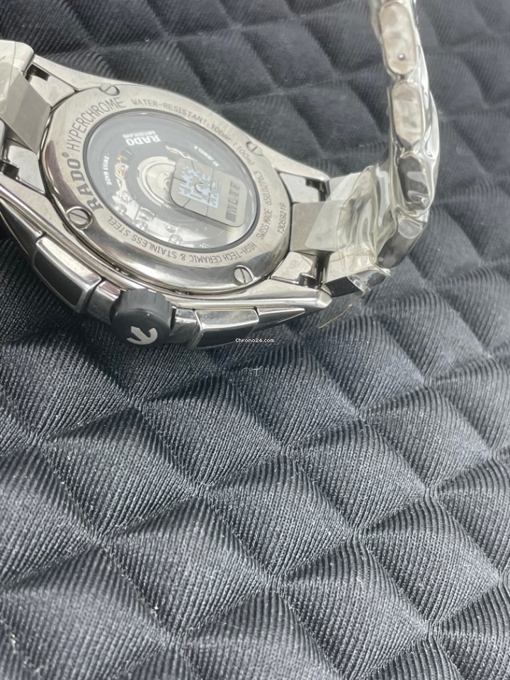 IMG_9081 Rado HyperChrome Chronograph Mens watch Unisex Automatic Ceramic R32276102 Replica 4