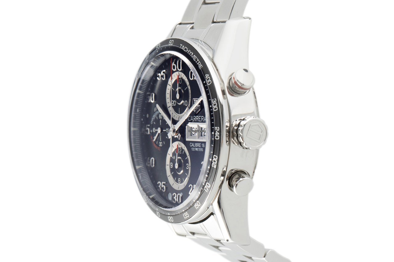 TAG Heuer Carrera Calibre 16 Mens watch Unisex Automatic Steel CV2A10 Replica 4