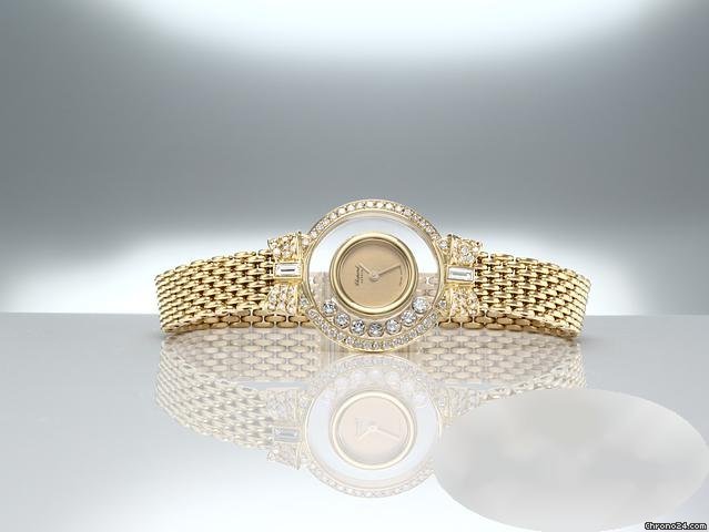 IMG_9081 Chopard Happy Diamonds Womens watch Automatic Yellow gold 20 5320 Replica 4
