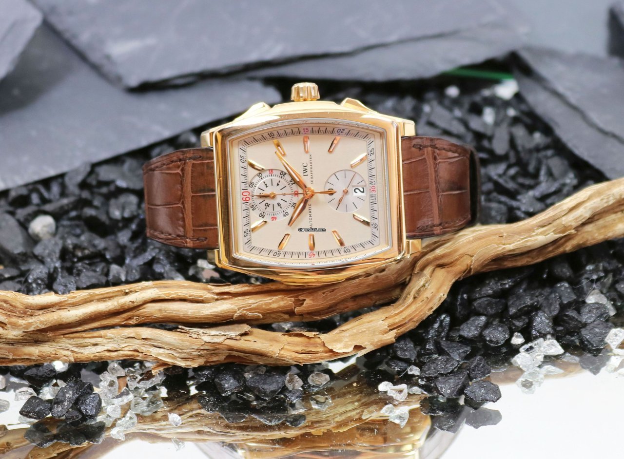 IMG_9081 IWC Da Vinci Chronograph Mens watch Unisex Automatic Rose gold 376402 Replica 4