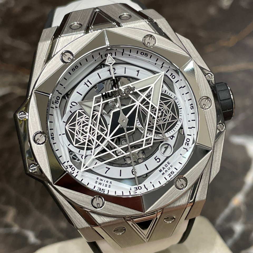 IMG_9081 Hublot Big Bang Sang Bleu Mens watch Unisex Titanium 418.NX.2001.RX.MXM20 Replica 4