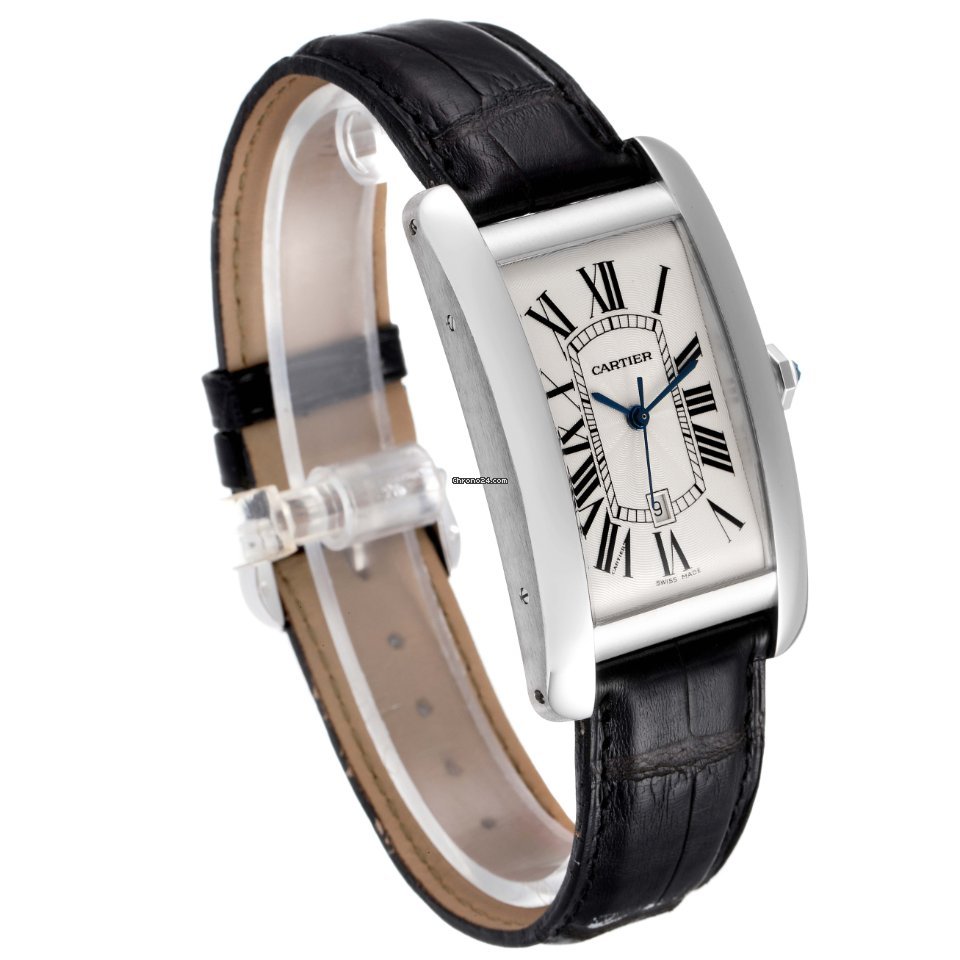 IMG_9081 Cartier Tank Americaine Mens watch Unisex Automatic White gold W2603256 Replica 4