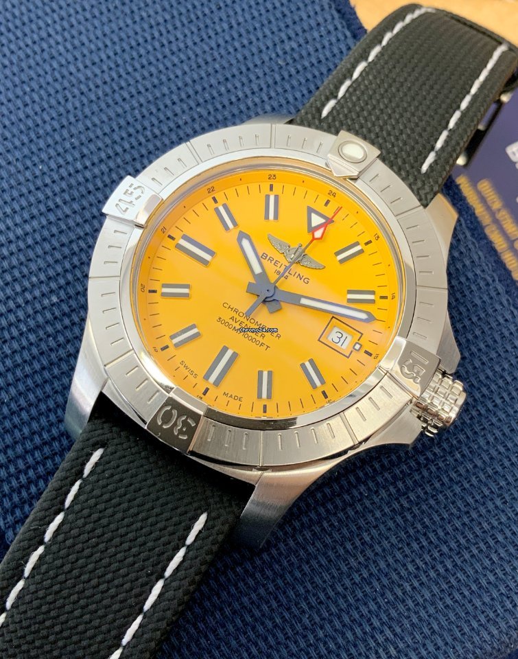 IMG_9081 Breitling Avenger Seawolf Mens watch Unisex Automatic Steel A17319101I1X1 Replica 4