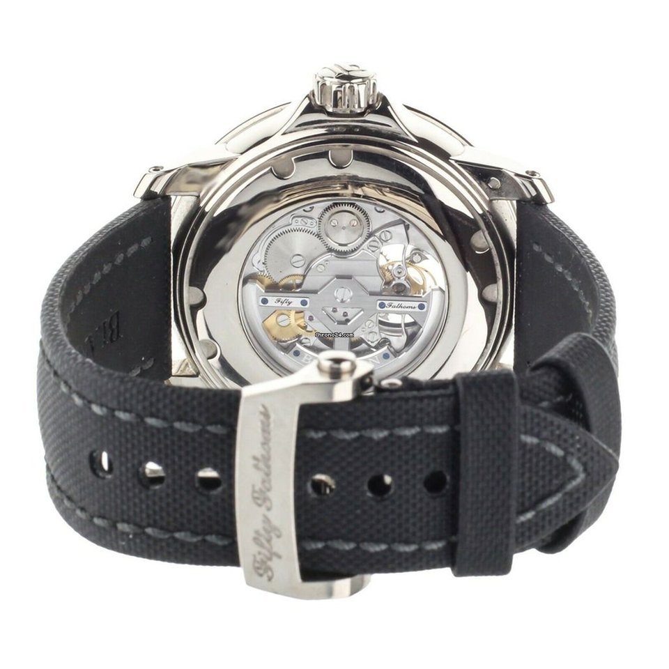 IMG_9081 Blancpain Fifty Fathoms Mens watch Unisex Automatic White gold 5025-1530-52-A Replica 4