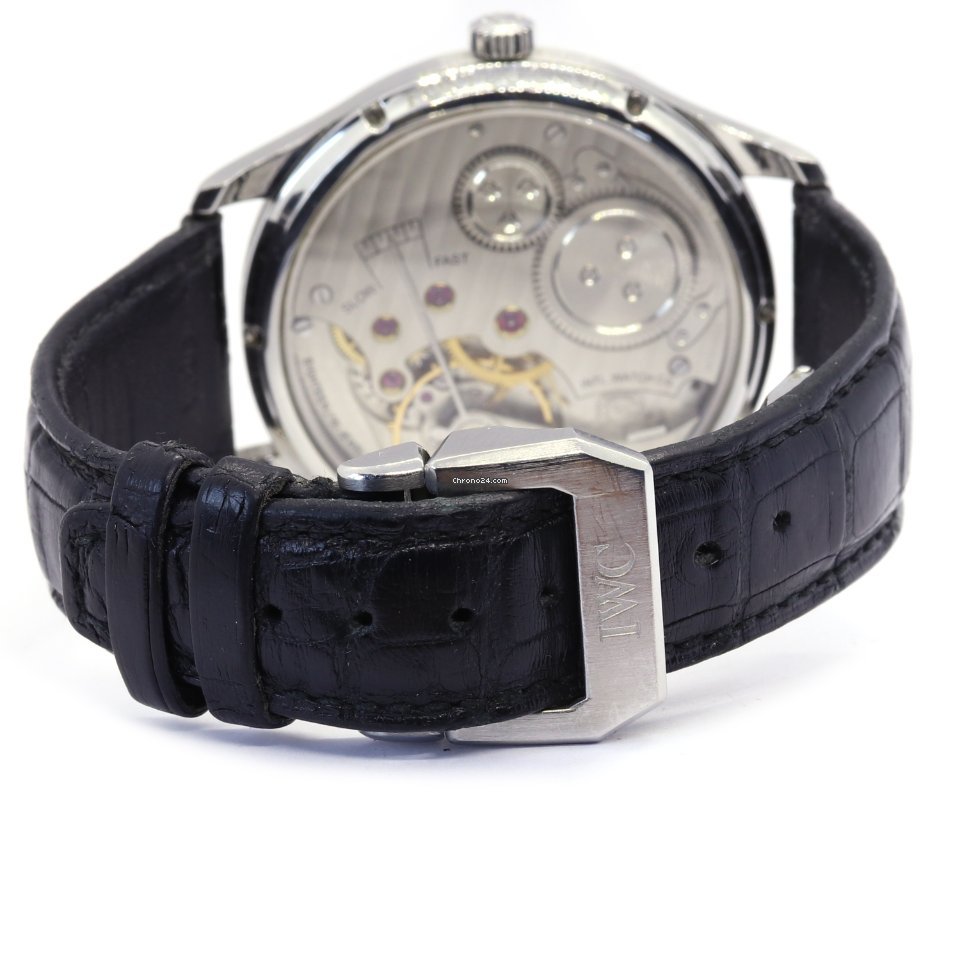 IWC Portuguese Hand-Wound Mens watch Unisex Manual winding Steel IW544501 Replica 4