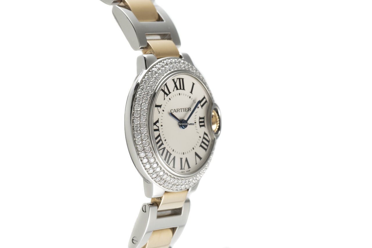 Cartier Ballon Bleu 28mm Womens watch Quartz Steel W2BB0010 Replica 4