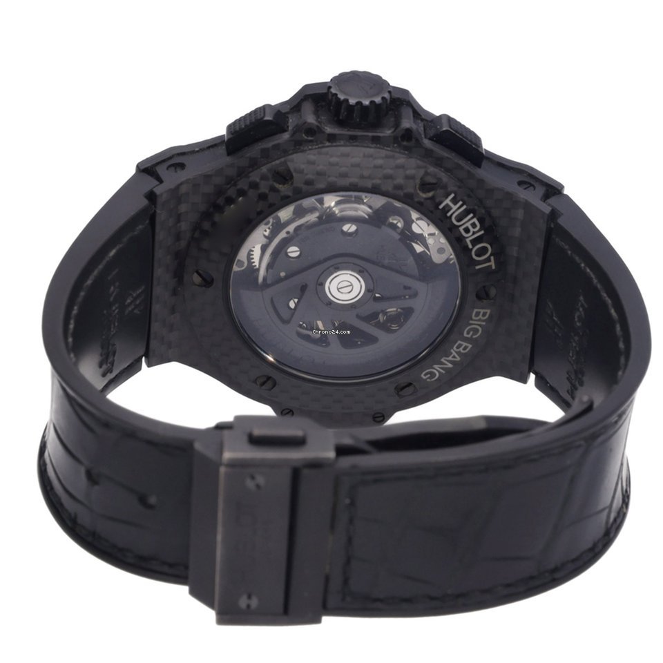 IMG_9081 Hublot Big Bang 44 mm Mens watch Unisex Automatic Carbon 301.QX.1740.GR Replica 4