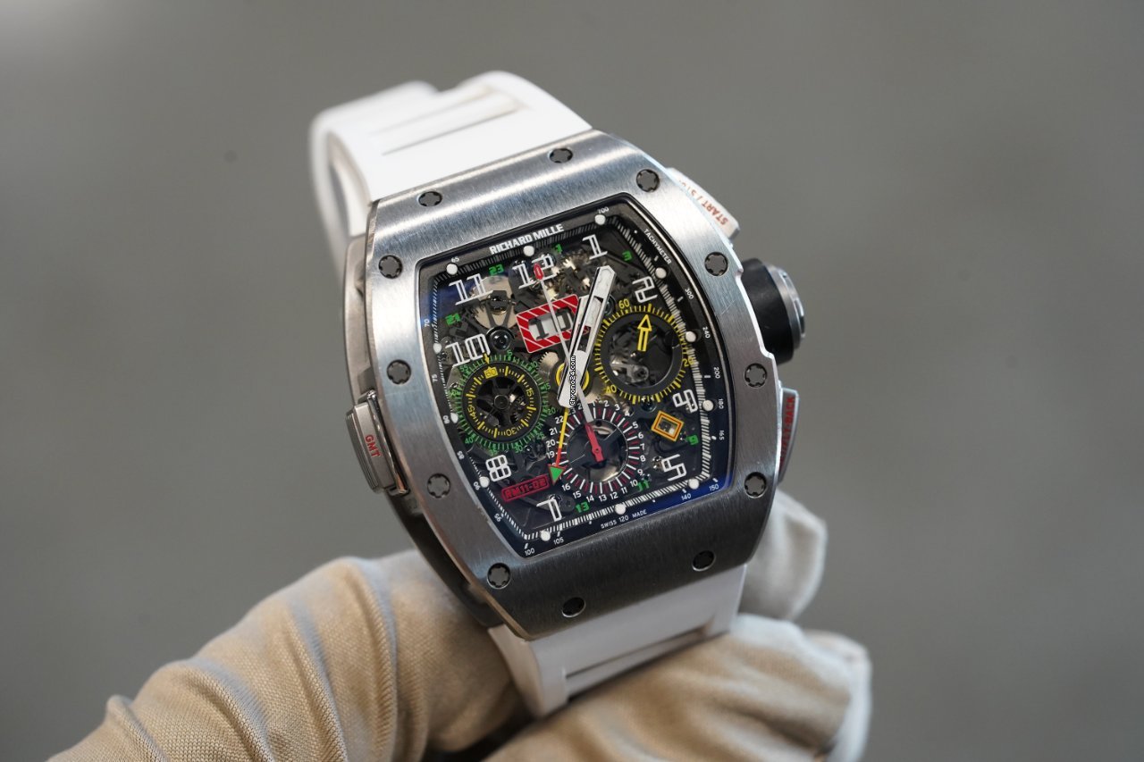 IMG_9081 Richard Mille RM 011 Mens watch Unisex Automatic Titanium rm11-02 Replica 4