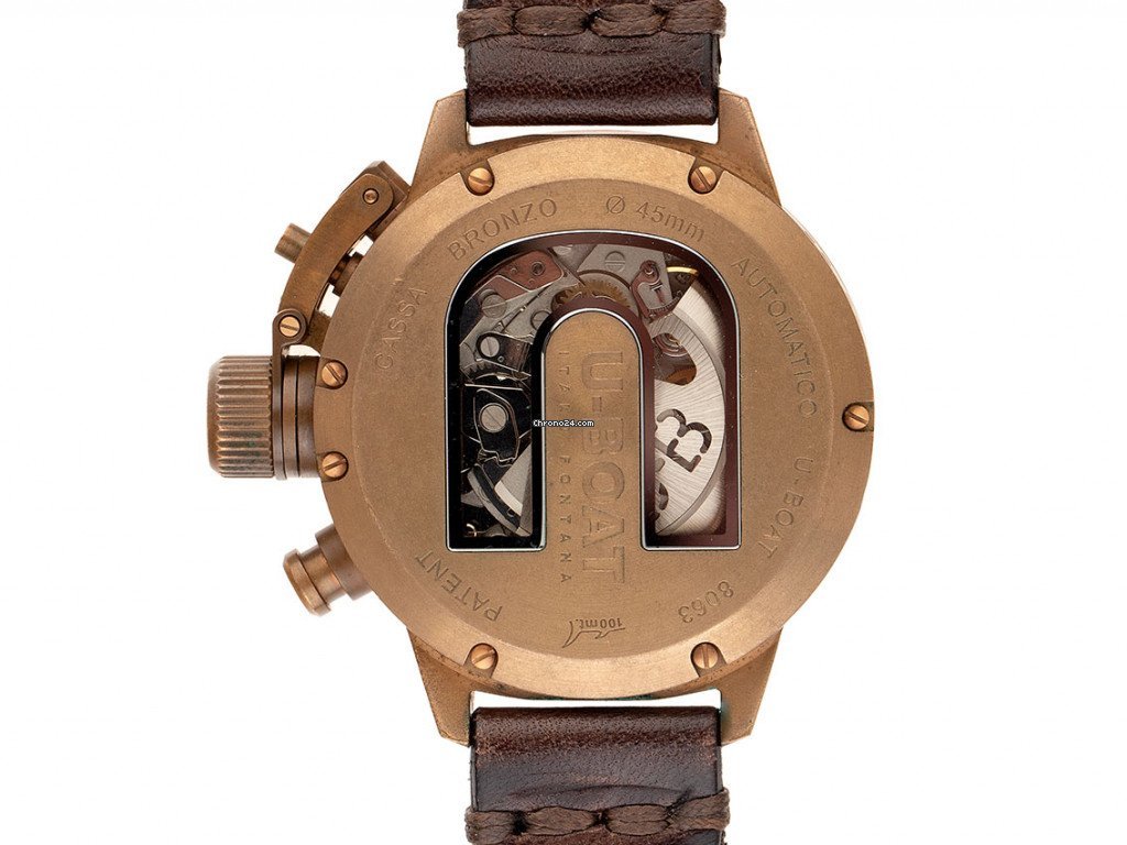 IMG_9081 U-Boat Classico Mens watch Unisex Automatic Bronze 8063 Replica 4